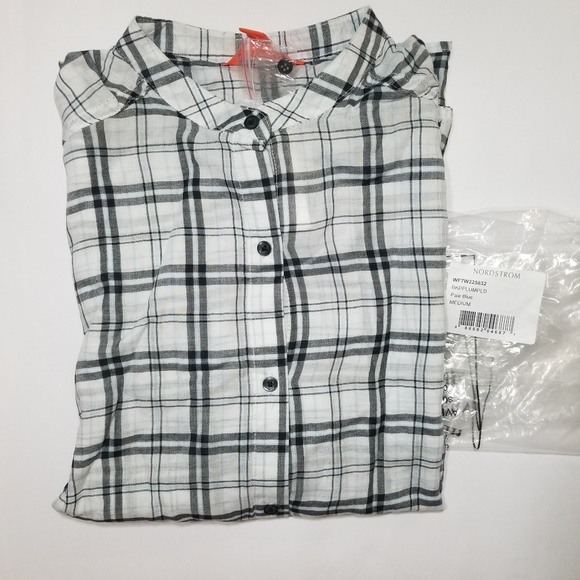 Back Peplum Plaid Blouse - Picture 4 of 8